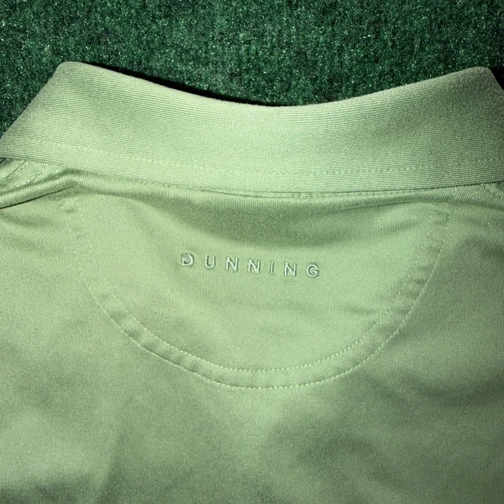 Dunning Golf Green Polo Shirt Men's Size Medium Very Soft